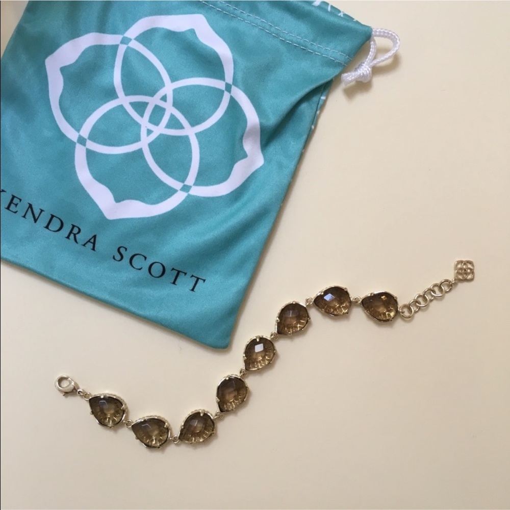 New! Kendra Scott Brynn Bracelet - Smoky Quartz
